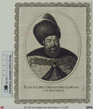 Bildnis Basilius Lupul, Fürst der Moldau 1634-54