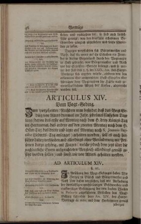Articulus XIV.