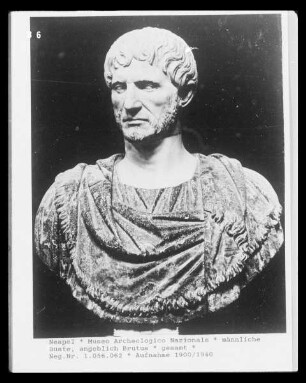 männliche Büste, angeblich Brutus