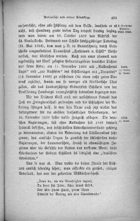 Patriotische und andere Gedenktage.