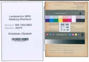 Entnazifizierung Elisabeth Schebesta , geb. 25.10.1910 (Aerztin)