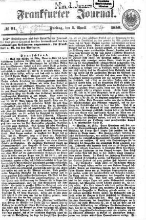 Frankfurter Journal. 1859,4/6