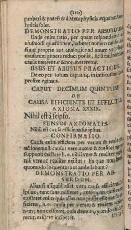 Caput Decimum Quintum De Causa Efficiente Et Effectu.
