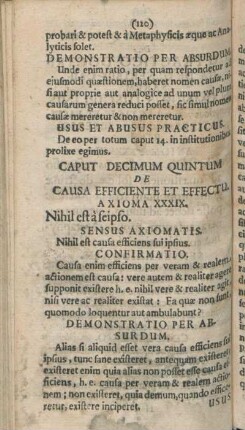 Caput Decimum Quintum De Causa Efficiente Et Effectu.