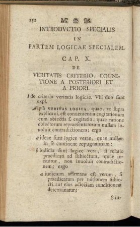 Introductio specialis in partem logicae specialem.