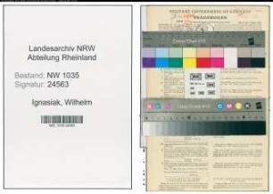 Entnazifizierung Wilhelm Ignasiak , geb. 21.05.1914 (Kaufmaennischer Angestellter)