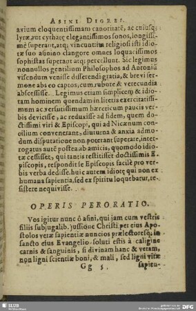Operis Peroratio