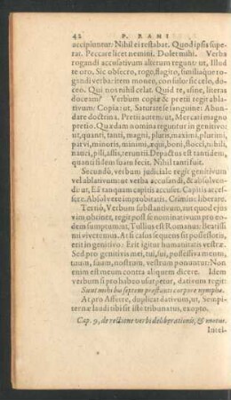 Cap. 9, de rectione verbi deliberationis, & motus.