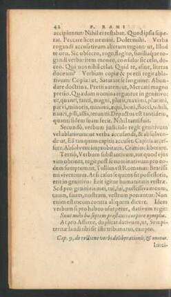 Cap. 9, de rectione verbi deliberationis, & motus.