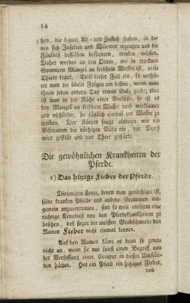 Die gewöhnlichen Krankheiten der Pferde.