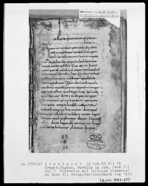 Gregorius Magnus, Moralia pars 3 —