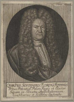 Bildnis des Qvintus Septimus Florens Rivinus