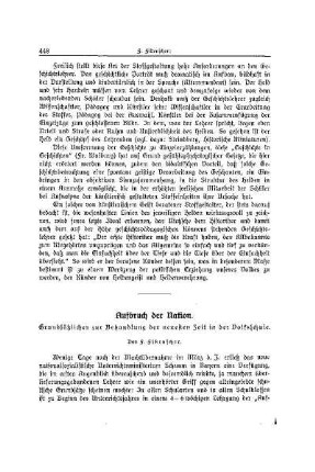 Aufbruch der Nation : grundsätzliches zur Behandlung des neuesten Zeit in der Volksschule