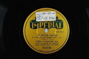 O sancta justitia : a. d. Oper "Zar und Zimmermann"; 1. Teil / Albert Lortzing
