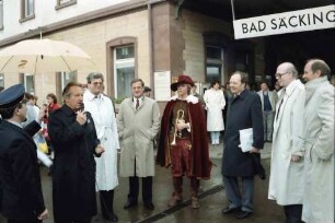 Säckingen: Begrüßung mit Trompeter