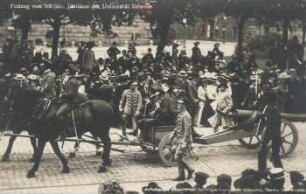 Festzug vom 500 jähr. Jubiläum der Universität Leipzig: Studentenwache im September 1830