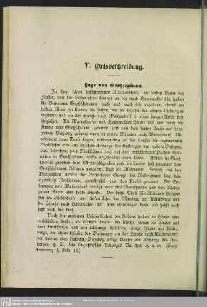 V. Ortsbeschreibung
