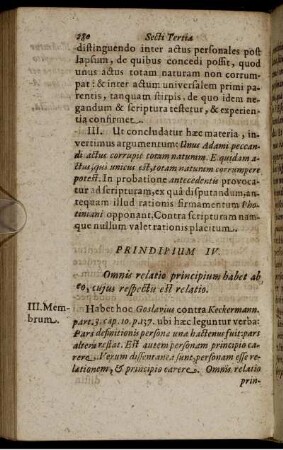 Principium IV Omnis relatio principium habet ab eo, cuius respectu est relatio.