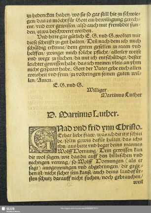 D. Martinus Luther