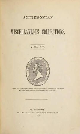 Smithsonian miscellaneous collections. 15