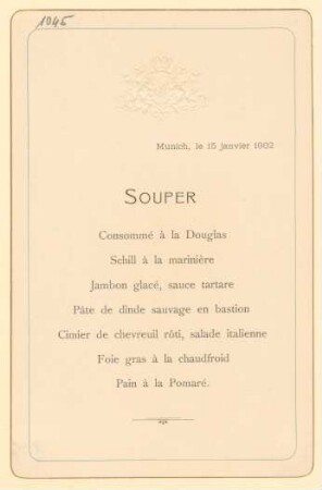 Menükarte : Souper