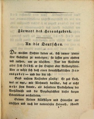 Ernst Wagner's sämmtliche Schriften. 7, Reisen aus der Fremde in die Heimath : erster Theil
