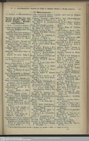III. Berufsklassen und Gewerbebetriebe : III. Gewerbtreibende