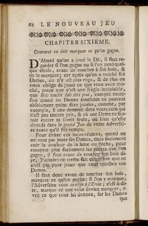 Chapitre Sixieme. Comment on doit marquer ce qu'on gagne