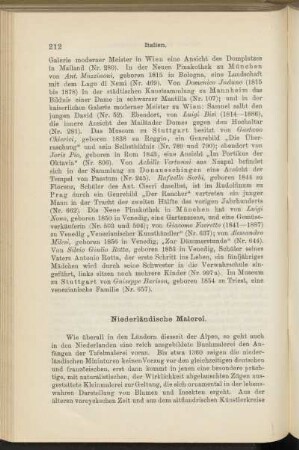 Niederländische Malerei.