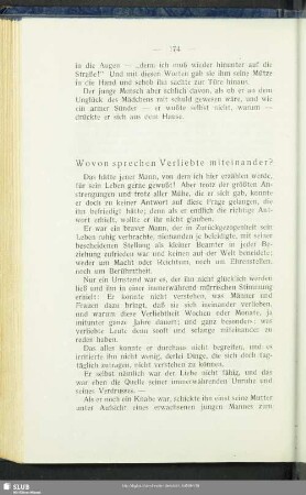 Wovon sprechen Verliebte miteinander?