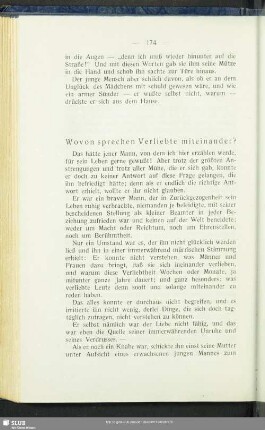 Wovon sprechen Verliebte miteinander?