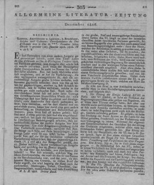 Fouche, J.: Correspondance Du Duc D'Otrante Avec Le Du De *** [i. e. Wellington]. Première Lettre. Leipzig, Amsterdam, London: Brockhaus 1816