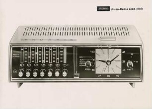 Grundig Uhren-Radio "sono clock" von Gerhard Dietrich und H. Birkhahn