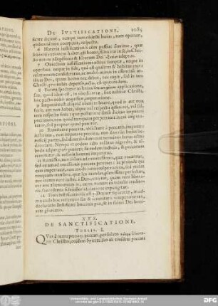 XXX. De Sanctificatione.