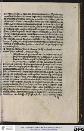 Incipit liber qui dicitur speculum secularium et mundi huius amatoris, primum capitulum.