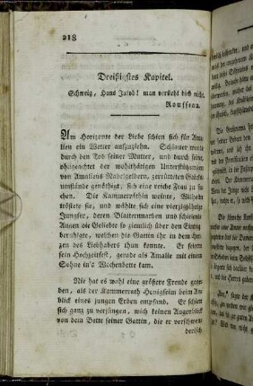 Dreißigstes Kapitel. Schweig, Hans Jakob! man versteht dich nicht