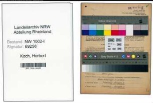 Entnazifizierung Herbert Koch , geb. 28.04.1909 (Feinmechaniker)
