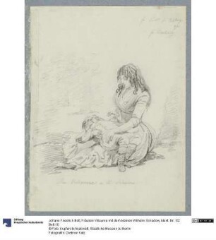 Fräulein Villaume mit dem kleinen Wilhelm Schadow
