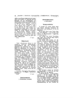 Klavierunterricht s. Musikalische Erziehung
