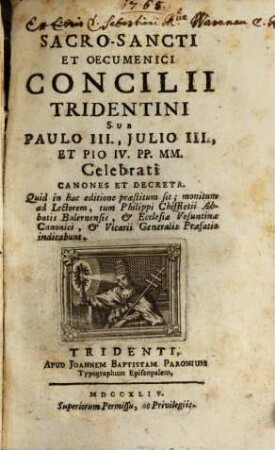 Canones et Decreta ... Concilii Tridentini