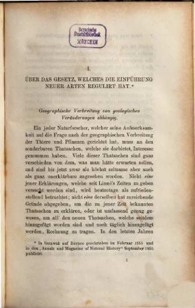 Beitraege zur Theorie der natürlichen Zuchtwahl : eine Reihe von Essais