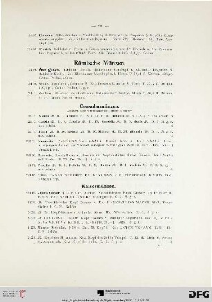 Römische Münzen (Nr. 2409-2657)