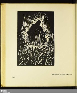 Holzschnitt aus dem Zyklus "Von Schwarz zu Weiß"