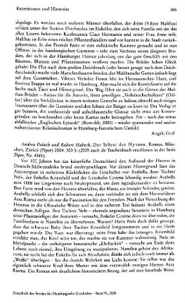 Paluch, Andrea ; Habeck, Robert :: Der Schrei der Hyänen, Roman, (Serie Piper, 4381) : Zürich, Piper, 2004
