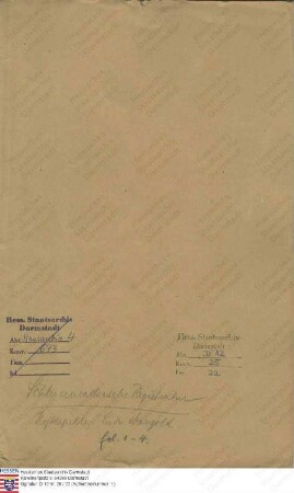 Mangold, August, Kammermusikus 1. Klasse, Konzertmeister in Darmstadt