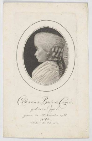 Bildnis der Catharina Barbara Cremer