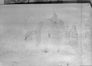 Skizze der Ruine von Burg Fegefeuer