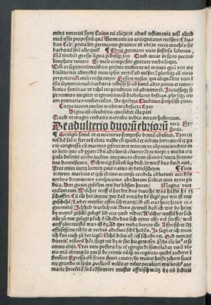 De adulterio duorum ebriorum vera Hystoria.