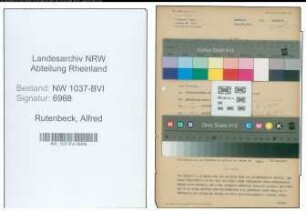 Entnazifizierung Alfred Rutenbeck , geb. 02.04.1903 (Angestellter)