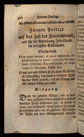 516-532, Zweyte Predigt.